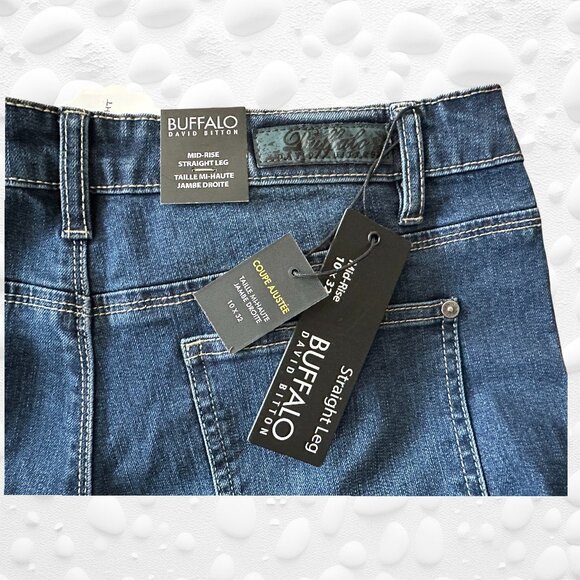 Buffalo David Bitton Mid Rise Straight Leg, Slim Fit Jeans – NWT – Size 10 x 32 - Picture 7 of 7